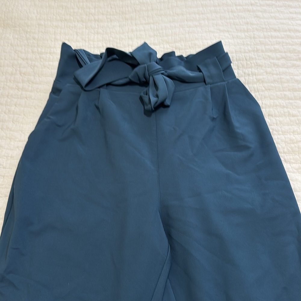 Grace Karin Elegant Blue Gathered Waist Pants - Picture 2 of 4